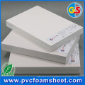 Feuille de mousse de Celuka de surface solide blanche lumineuse de PVC